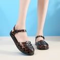 thumbnail image 2 of Jelly Mesh Ballet Ballerina For Women Adult Hollow Jelly Clear Sandals Beach Ballet Low Heel Comfortable Summer Beach Jelly Shoes, 2 of 8