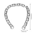 thumbnail image 4 of Moda de la aleación de zinc de la bolsa de la bolsa de la cadena del bolso de la cadena del hombro del hombro del reemplazo, 4 of 5