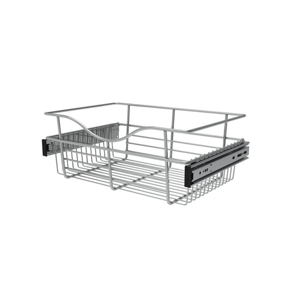 Rev-A-Shelf 18" W Basket for Custom Closet Systems, Silver