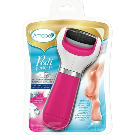 - Amope Pedi Perfect Electronic Pedicure Foot File with Diamond Crystals, Extra Coarse