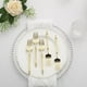 Efavormart 24 Pack | 6" Gold Glittered European Style Plastic Forks ...