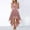 mhy# Pink801, variant on LIIPEE Tea Party Dresses For Woman Sleeveless Floral Embroidery Lace Patchwork Crewneck High Waist Pleated Irregular Split Tea Length Chiffon Wedding Guest Dress Elegant Fashionable Gowns,BU2,XS