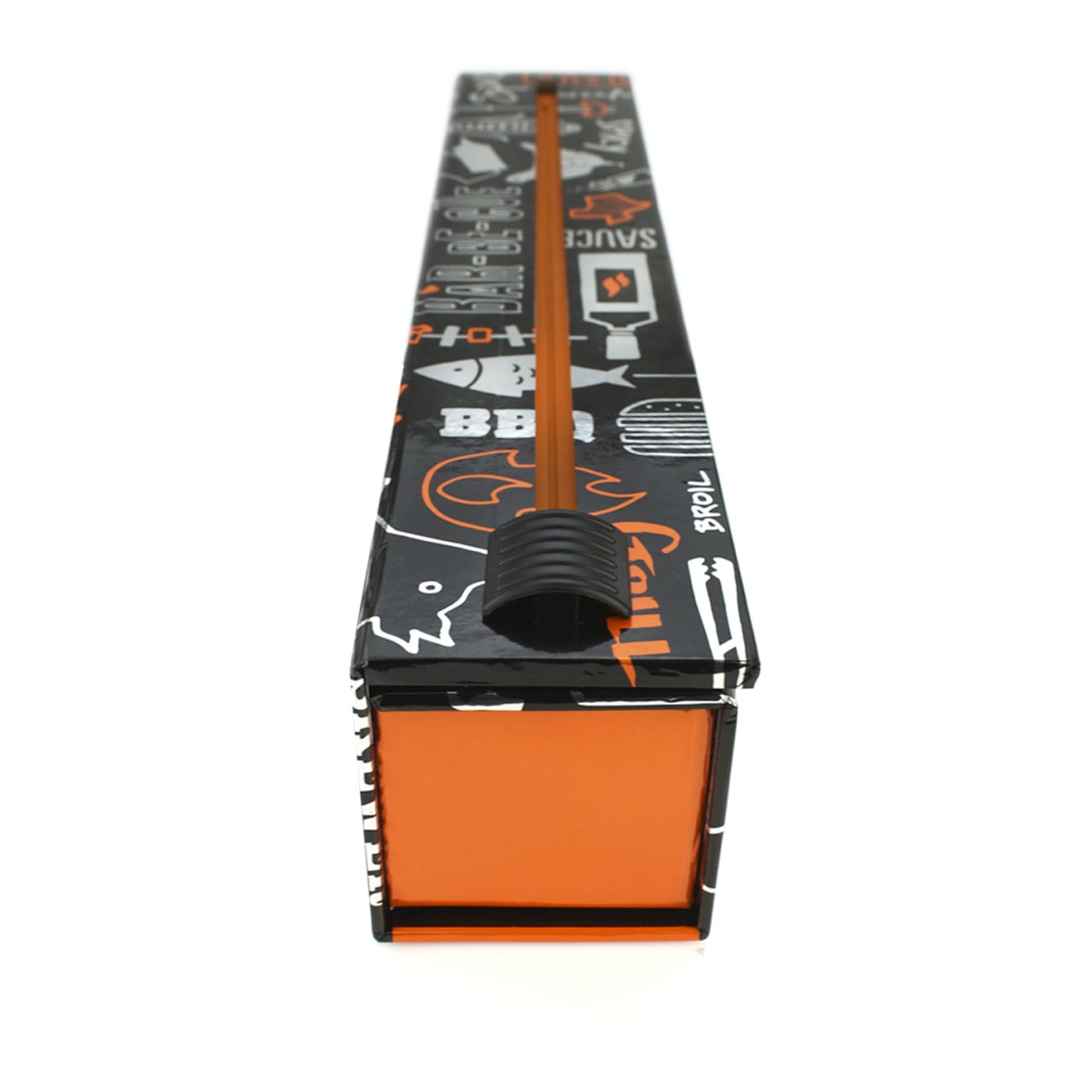 ChicWrap BBQ Grill Foil Refillable Dispenser with 12" x 30' Roll of Heavy Duty Professional Grade Aluminum Foil