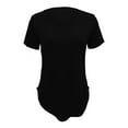 thumbnail image 3 of ZHENHONG Crew Neck T Shirts for Women Womens T Shirts V Neck Summer Short/Long Sleeve Cotton Tops Tees,Black Women Blending Shirts S, 3 of 3