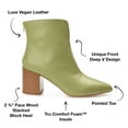 thumbnail image 7 of Journee Collection Womens Kayden Tru Comfort Foam Back Heel Zip Stacked Heel Booties, 7 of 7