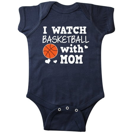 

Inktastic I Watch Basketball with Mom Gift Baby Boy or Baby Girl Bodysuit