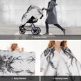 thumbnail image 6 of Car Seat Cover Baby - Monochrome Deer Floral Breathable Infant Car Seat Cover for Baby Carseat, Lightweight Comfort Baby Essentials Must Haves Newborn Stuff for Girl Boy, 6 of 7