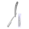thumbnail image 1 of Silver Razor Old-fashioned Razor Manual Men Women Shaving Shaving Head Handy Tool Shaving Beard, 1 of 8