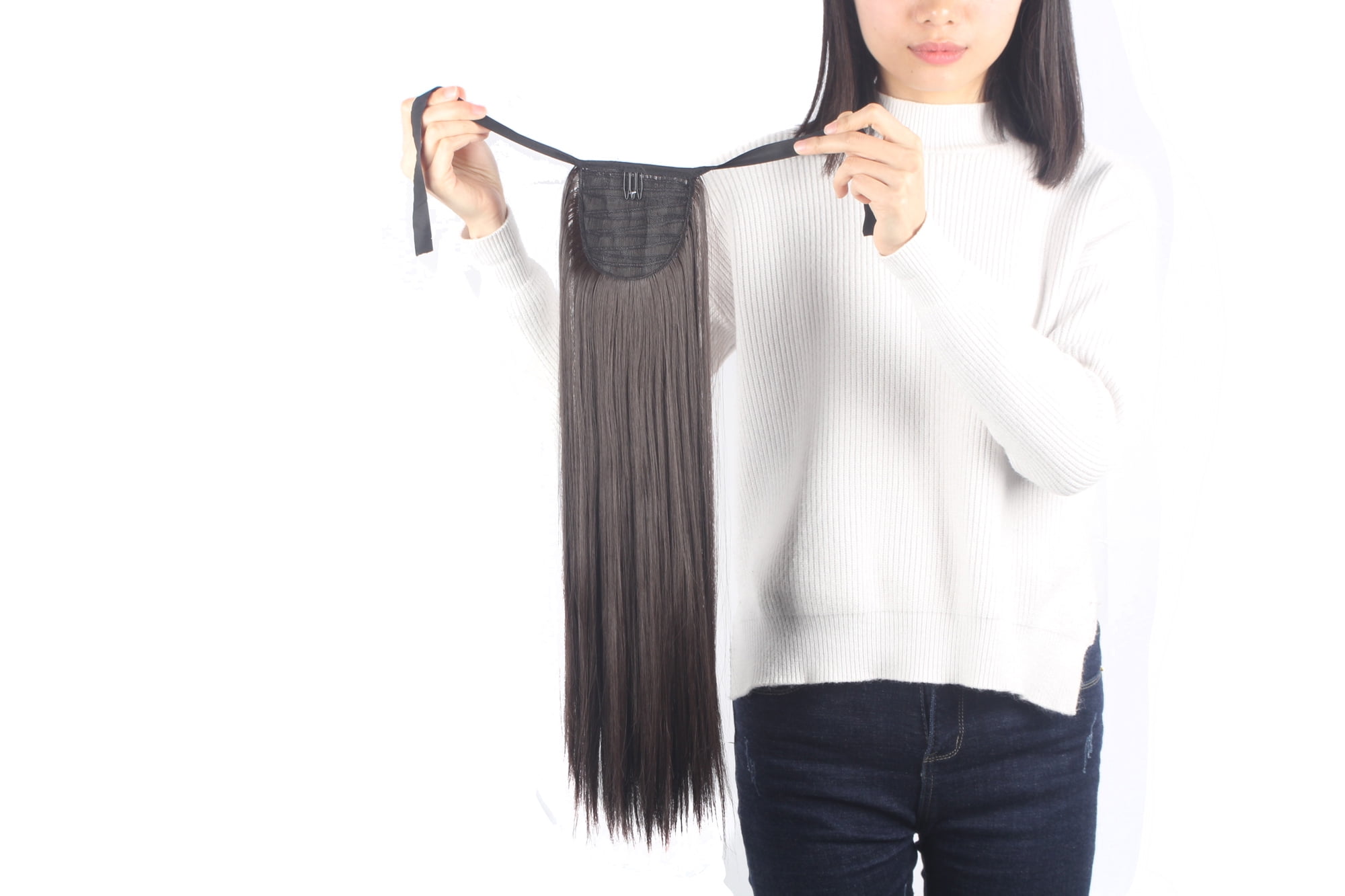 FLORATA Women 22" Straight Binding Tie up Ponytail Pony Tail Hair