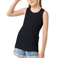 thumbnail image 4 of YunPes 3 Pack Boys Tank Tops Kids Ribbed Sleeveless Athletic T Shirts Basic Tops Crewneck Undershirts Youth Casual Workout T-Shirt, 4 of 8