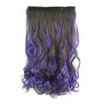 thumbnail image 2 of Riforla Color Highlights Five Clip Hair Extensions Curly Wig Piece Hair Curtain Wigs for Women M, 2 of 4