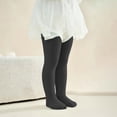 thumbnail image 3 of HAOTAGS Girls Leggings (0-9 Years) Fall/Winter 100% Cotton Knitted Striped Dance Base Pants Dark Gray Size 1T, 3 of 6
