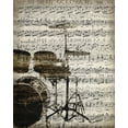 thumbnail image 2 of Kimberly, Allen 15x18 Black Ornate Wood Framed with Double Matting Museum Art Print Titled - Music Sheets 4, 2 of 4