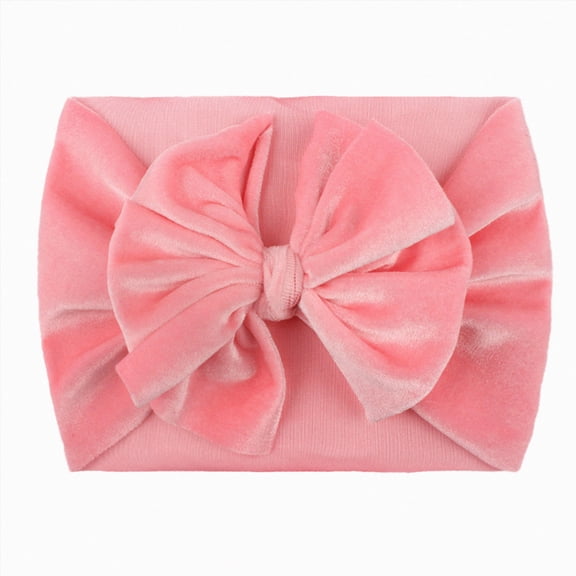 WUANDIXFA Baby Head Bands Baby Girls Headbands Turban Hair Bows Hair Band Hair Accessories for Kids Toddlers Infants Newborn,Pink,One Size
