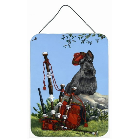 Carolines Treasures PPP3180DS1216 Scottie Piper Wall or Door Hanging Prints 12x16 multicolor