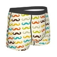thumbnail image 3 of Kll Colorful Mustache Men'S Cotton Boxer Briefs Underwear-Medium, 3 of 9