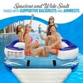 thumbnail image 5 of SereneLife SLINFL400 Blue Lake, Beach, Pool and River Floating Island Raft, 5 of 7
