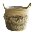 thumbnail image 1 of Cesta de almacenamiento, regalo de inauguración de la casa, cesta tejida para plantas, maceta tejida a mano 25cm x 25cm, 1 of 9