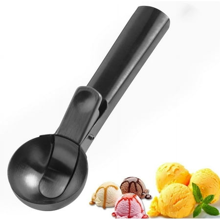 

Ice Cream Scoop Nonstick Anti-Freeze Ice Cream Scooper Professional Ice Cream Spoon Kitchen Tool Aluminum Design for Gelatos Frozen Yogurt Fruit Sundaes