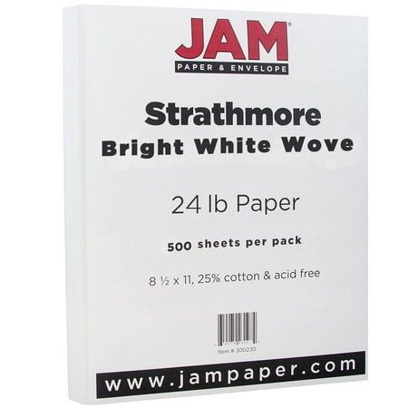 UPC: 0609465312934 | JAM Wove Paper  8.5×11  24lb Bright White  500/Pack