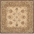 thumbnail image 2 of SAFAVIEH Anatolia Venice Floral Wool Area Rug, Ivory/Brown, 8' x 8' Square, 2 of 9