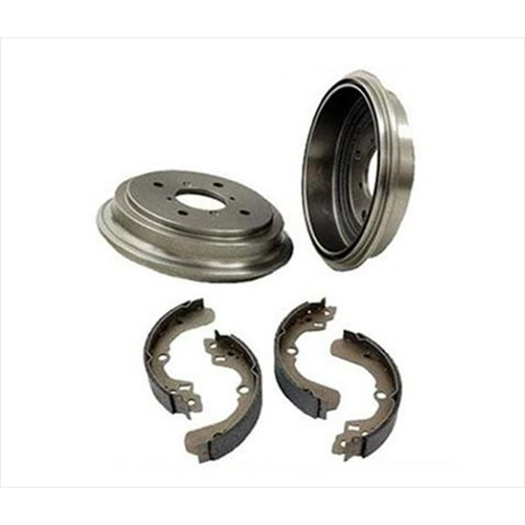 (2) Brake Drum Drums & Rear Brake Shoes 3521 B671 Fits 1993-1998 Altima 2.4L