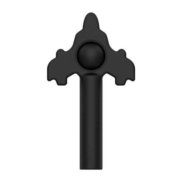 Pen Cap Black Silicone Push Bubble Fingertip Descompresión Juguetes (Avión) Likrtyny juguetes de los niños
