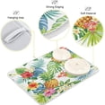 thumbnail image 4 of FREEAMG Tropical Pineapple Palm Tree Leaves Flower Summer Dish Drying Mat for Kitchen Counter 16 x 18 Inch, Microfiber Multi-Purpose Counter Rack Sink Drainer Pad, 4 of 7