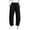 Black, variant on Vivianyo HD Women's High Waist Barrel Leg Quick Dry Pants, Elastic Waist Solid Casual Long Trousers With Side Storage Pockets for Women, Women's Black, Sizes S-3XL