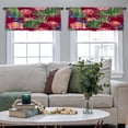 thumbnail image 4 of LALILO Kitchen Curtain Valance Banana And Fan Leaves Rod Pocket Window Curtain 52"x 18" Set of 2, 4 of 7