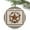 Black, variant on Western Star Pinecone Garland Christmas Ceramic Ornament 2025,3" Round Xmas Tree Hanging Accessories with Gold Ribbon