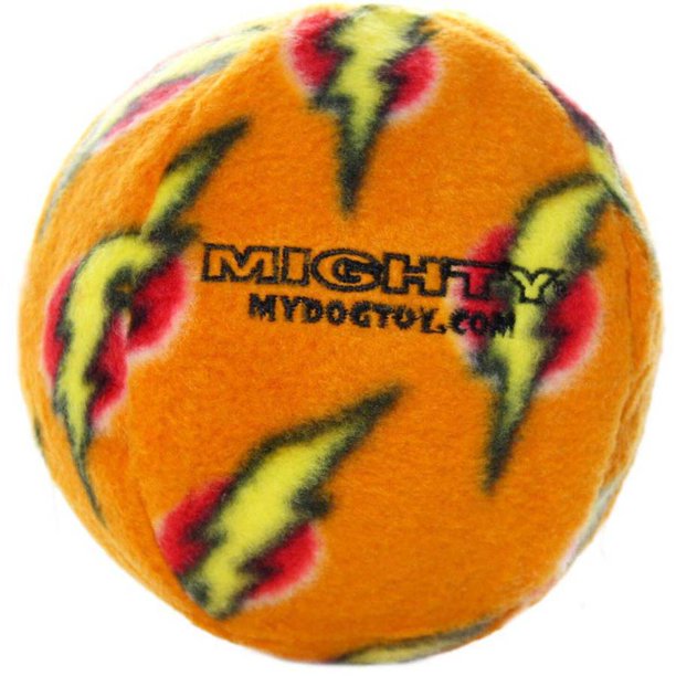 Mighty Dog Toy Ball with Squeaker, Medium, Orange