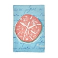 thumbnail image 1 of Betsy Drake KT092B Serviette de Cuisine en Sable Corail Dollar Script Bleu, 1 of 1