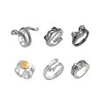 thumbnail image 1 of Conjunto De Anillos Punk Vintage Paquete De Anillos Abiertos De Animales Anillos Apilables Góticos De Aleación De Aluminio Para Mujeres, Hombres Y Niñas Speravity AP006524-01, 1 of 6