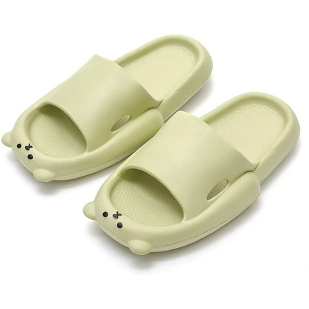

PIKADINGNIS Unisex Bear Slides Non-Slip Anti-collision Sandals Slippers Indoor & Outdoor
