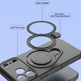 thumbnail image 4 of for iPhone 17 Pro Case with Magnetic Rotating Ring Stand, Shockproof Soft TPU Wireless Charging Anti-Scratch Protection Anti-Scratch Soft Microfiber Lining Skin Friendlt Phone Cover, Gray, 4 of 13