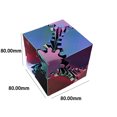 thumbnail image 3 of Cubo de engranajes impreso en 3D juguete antiestrés para aliviar el estrés regalo para niños y adultos (8 cm), 3 of 8