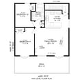 thumbnail image 6 of 763-9271: Modern Contemporary 2 Bed, 1 Bath Luxury Home Plan, 1105 Sq Ft: Full Blueprints with License to Build by Home Plan Marketplace - Lesuto, 6 of 7