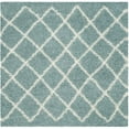 thumbnail image 5 of SAFAVIEH Dallas Jerrie Geometric Shag Runner Rug, Seafoam/Ivory, 2'3" x 8', 5 of 8