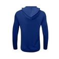 thumbnail image 4 of Trgacdwlo Men's Active T-Shirts Hooded Quick Dry Long Sleeve Polo Shirts for Men Sun Protection Summer Athletic Gym T-Shirts Blue S, 4 of 4