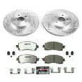 thumbnail image 3 of PowerStop Front Z26 Street Warrior Carbon-Fiber Ceramic Brake Pad and Drilled and Slotted Rotor Kit Fits: SUBARU Select Models K7892-26, 3 of 9