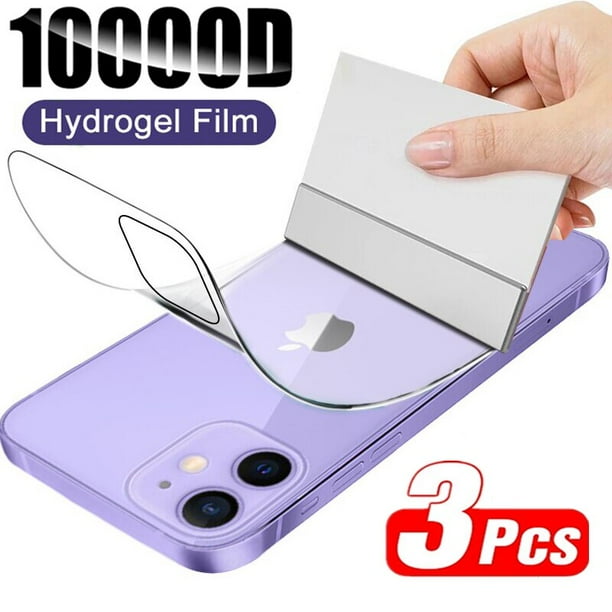Película de hidrogel para IPhone 11, 12, 13, 14 Pro Max, Mini Protector de pantalla para IPhone XS Max, XR, X, 6, 7, 8 Plus, SE, no es de vidrio, 3 uds.