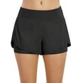thumbnail image 2 of Pantalones cortos deportivos para mujer con bolsillos interiores con cremallera, pantalones cortos sueltos para gimnasio, Yoga, pantalones cortos deportivos de secado rápido para correr, 2 of 6