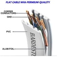 thumbnail image 3 of Ethernet Cable 50 ft, BARDESTU Cat 6 Flat Internet Network LAN RJ45 Gigabit Patch Cords High Speed Long Slim with Cable Clips and Strips for PS4, Xbox one, Switch Boxes, Modem, Router, 3 of 8
