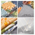 thumbnail image 4 of Arenarug 5'x8' Tropical Floral Outdoor Rug, Washable Waterproof Chenille Carpet for Patio Deck Porch Living Room, Rainbow, 4 of 7