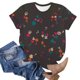 thumbnail image 3 of Tops de Ajuste Suelto para las Mujeres Impreso Manga Corta Suéter Camiseta Cuello Redondo Blusa Casual, Top de Moda para el Uso Diario Y las Salidas, 3 of 6