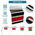 thumbnail image 7 of Hokiten Table Runners 90 Inches Long Dress Scarves, Red Black Stripe Farmhouse Coffee/Dining/Kitchen Table Runner for Living Room, Modern Abstract Coarse Striped 13x90 Inch, 7 of 7