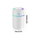thumbnail image 2 of Uscallm USB Humidifier for Car and Desktop, Colorful Mini Air Humidifier with Atomization Technology, Portable Personal Humidifier for Office Bedroom Travel, 2 of 6