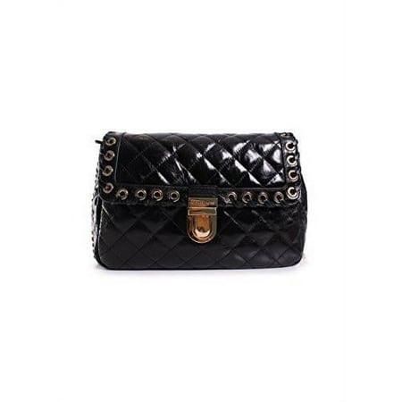 Save On MICHAEL Michael Kors Womens Studded Interchangeable Leather Flap Set Gray Small! 1 Michael Kors Hippie Grommet Sloan Large Quilted Shoulder Bag In Black