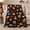 Campfire Treats, variant on Cute Kawaii S'Mores Campfire decorative motif Theme, Rustic Camping Scene, Warm Flannel Blanket for Cabin and Lodge with Detailed Artwork, Outdoor Lovers Camping Gift, Fantasy Home Decor